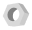 Decoratieve moer met parallax effect
